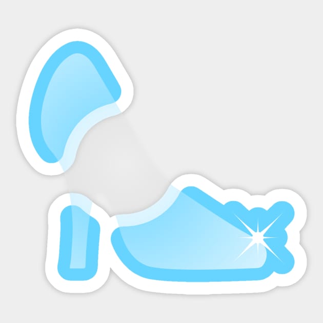 minimalist Cinderella Sticker by PWCreate